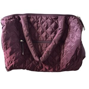 DSW Purple Quilted Weekender bag NWOT B0098